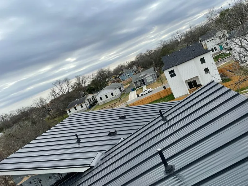Standing seam metal roof panels with vents for Skylight Repair in Perryville